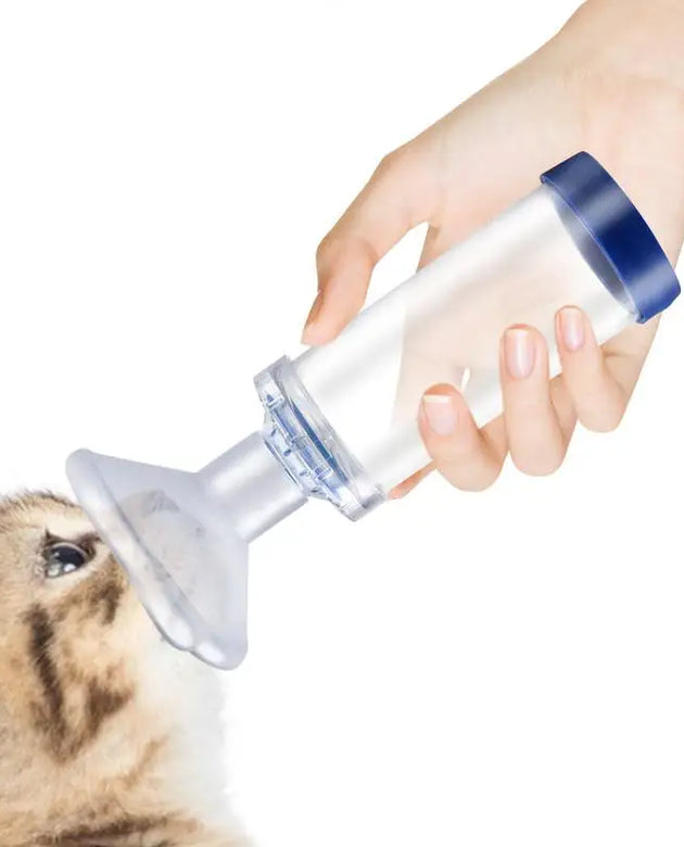 Aerosol Inhaler Spacer Chamber Manual Cats Dogs Nebulizer Nebulizer Mask for Dog Cat Animals And Human Adult Child