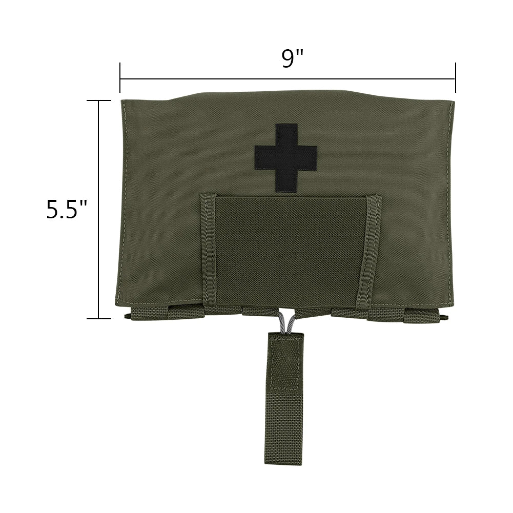 KRYDEX Tactical First Aid Kit Pouch Organizer Blow Out Pouch MOLLE 9022B Medical Equipment Outdoor Hiking Survival Bag