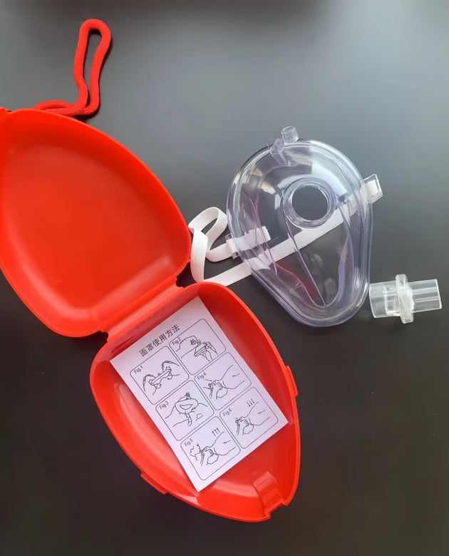 1pcs Medical CPR Rescue Mask Adult Child Pocket Resuscitator Outdoor First Aid Cardiac Rescue Mask Survival Equipment