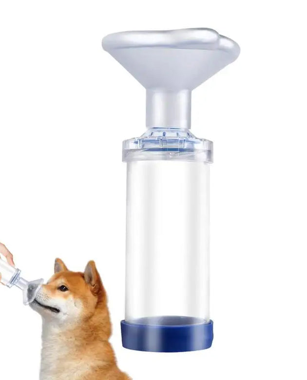 Aerosol Inhaler Spacer Chamber Manual Cats Dogs Nebulizer Nebulizer Mask for Dog Cat Animals And Human Adult Child