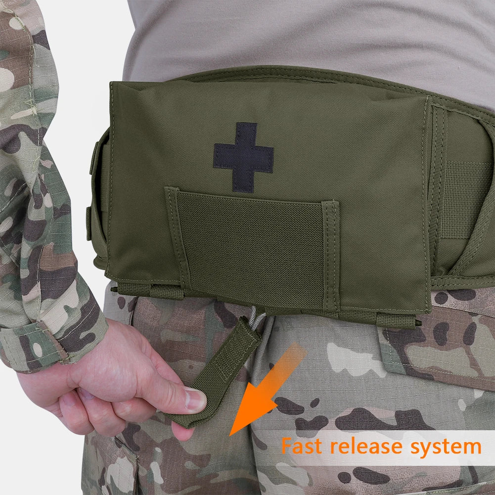 KRYDEX Tactical First Aid Kit Pouch Organizer Blow Out Pouch MOLLE 9022B Medical Equipment Outdoor Hiking Survival Bag