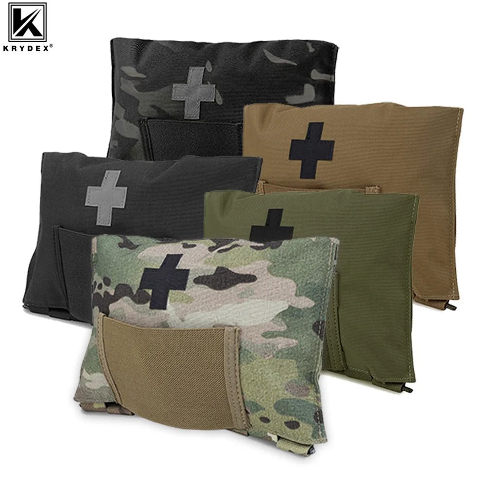 KRYDEX Tactical First Aid Kit Pouch Organizer Blow Out Pouch MOLLE 9022B Medical Equipment Outdoor Hiking Survival Bag